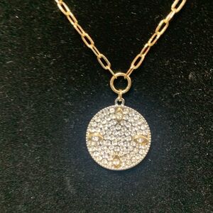 Park Lane “Lennox” Gold Chain with Silver Disc Necklace